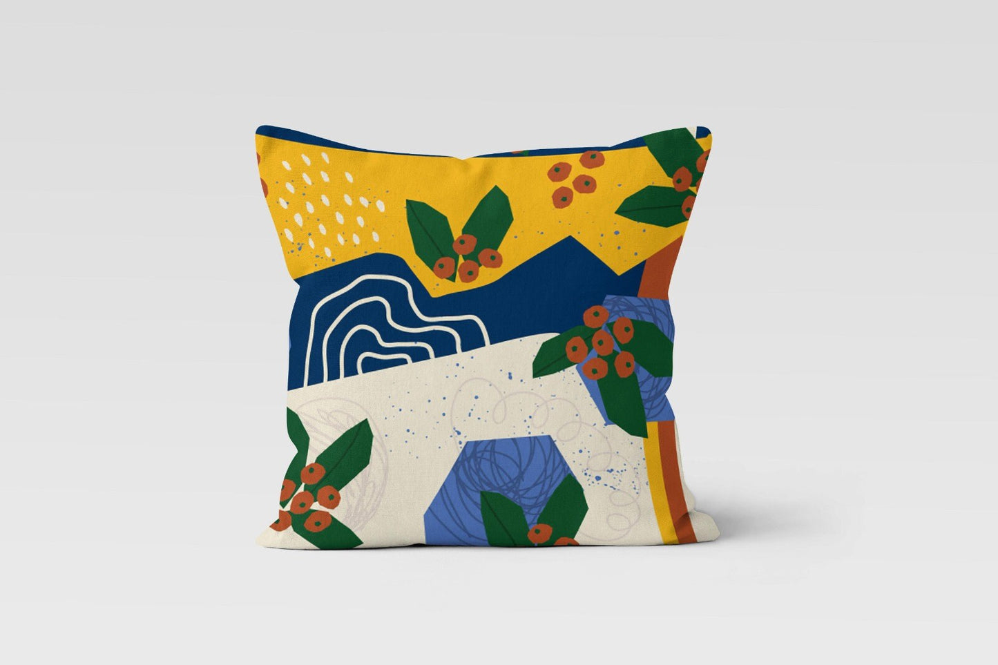 Abstract Geometric Mid Century Modern Cushion Cover