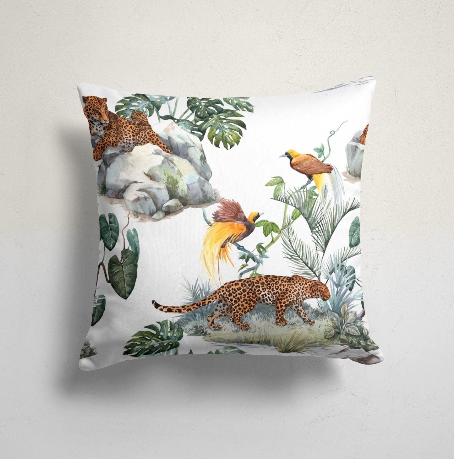 Leopard Wildlife Animal Skin Jungle Cushion Cover