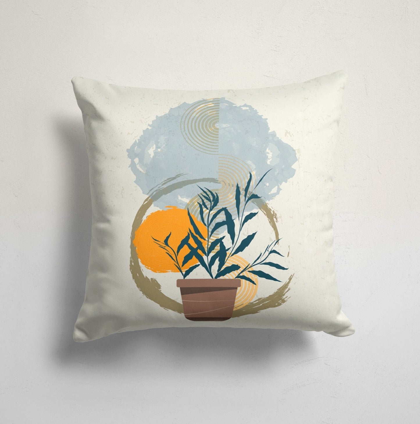 Abstract Flower Cushion Cover