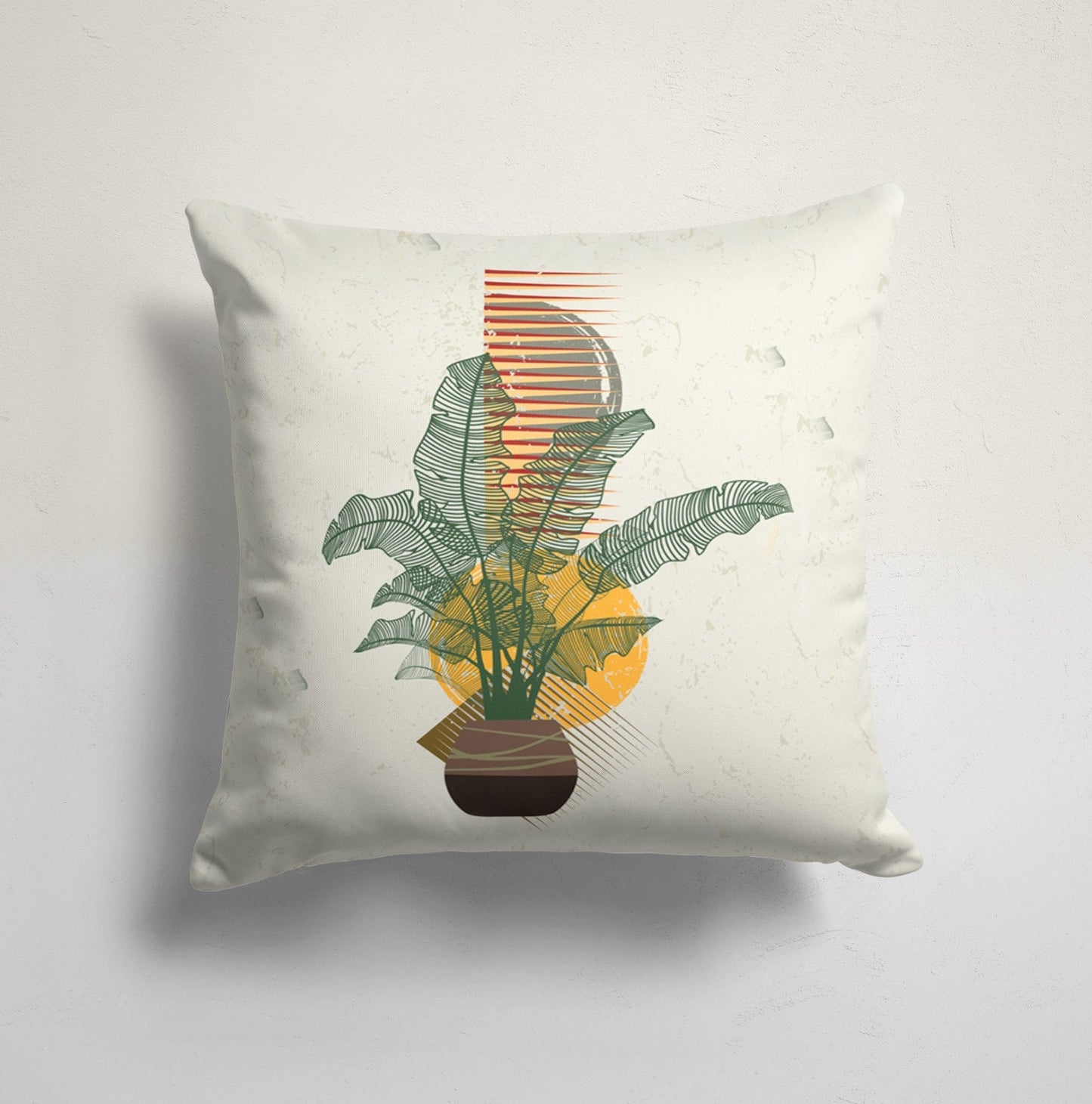 Abstract Flower Cushion Cover