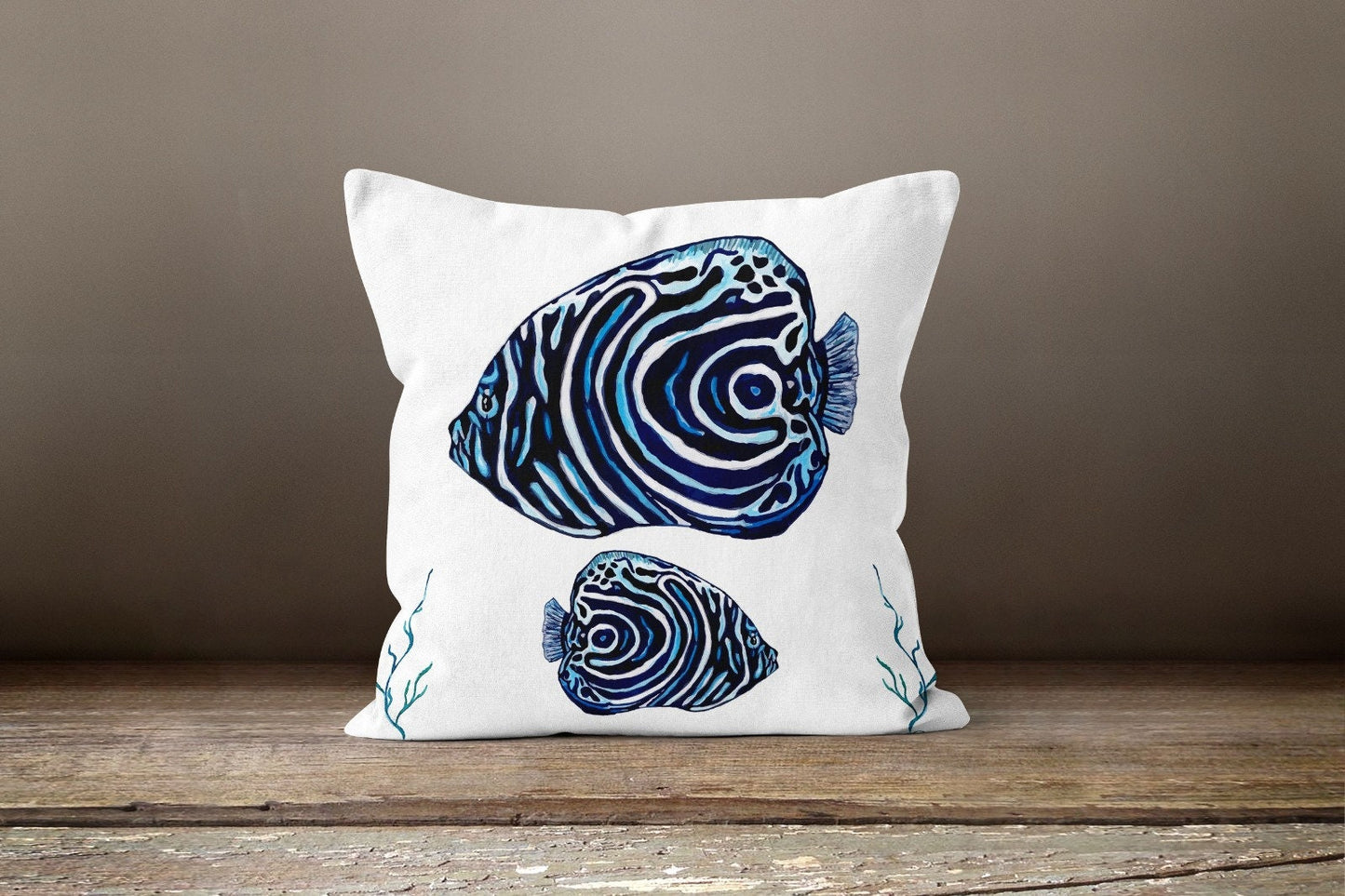 Seastar Nautical Seahorse Beach House Cushion Cover