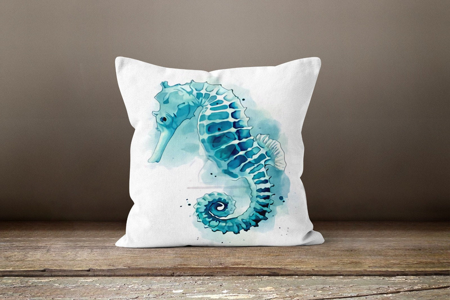 Seastar Nautical Seahorse Beach House Cushion Cover