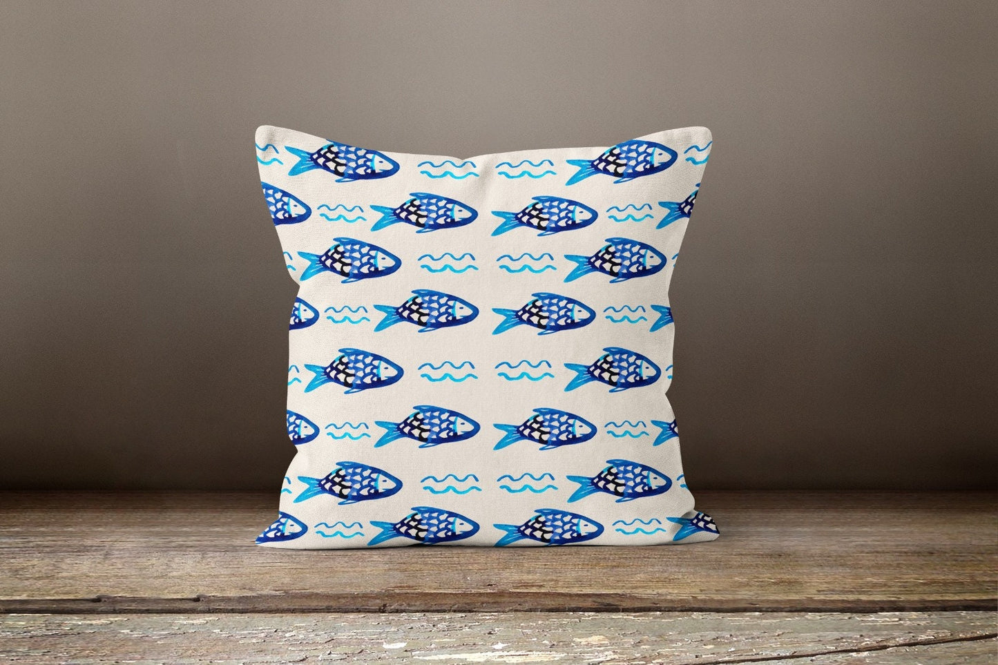 Seastar Nautical Seahorse Beach House Cushion Cover