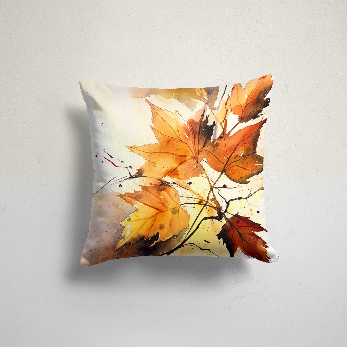 Autumn Maple Leaf Cushion Cover Red Orange Cushion Case