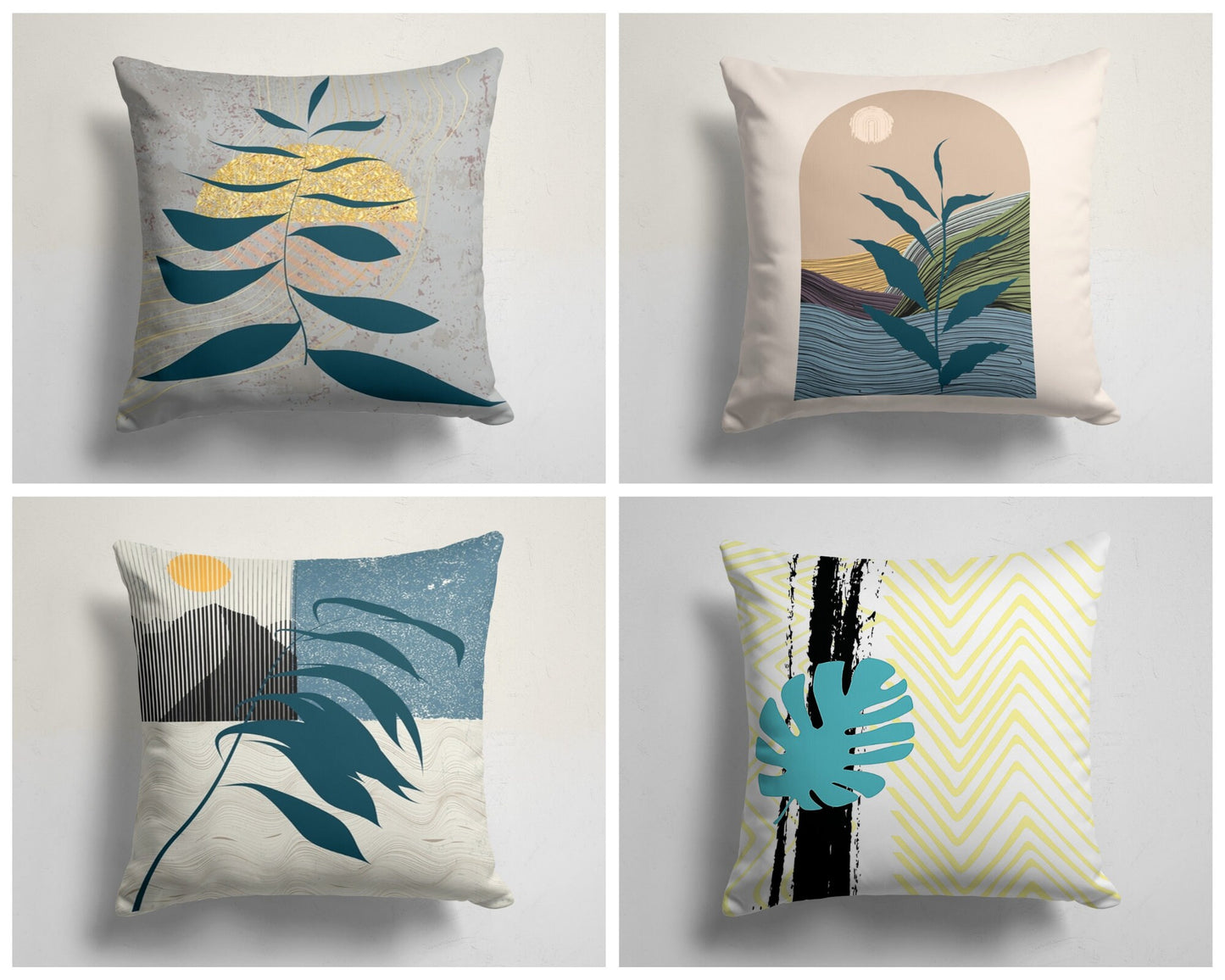 Abstract Landscape View Cushion Cover