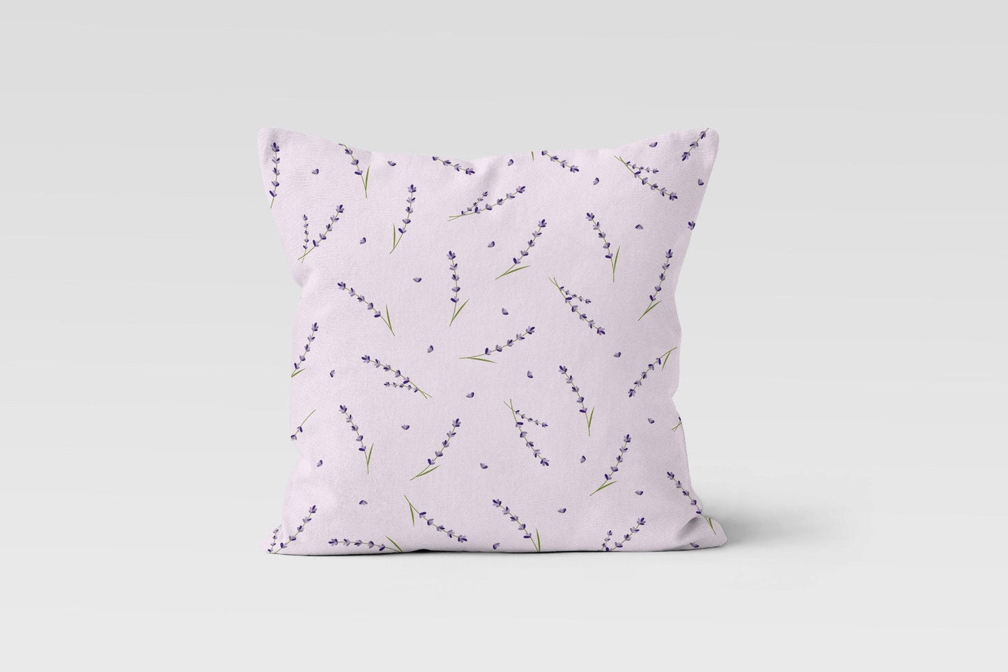 Purple Dandelion Cushion Cover, Lavender Sprigs Floral Design