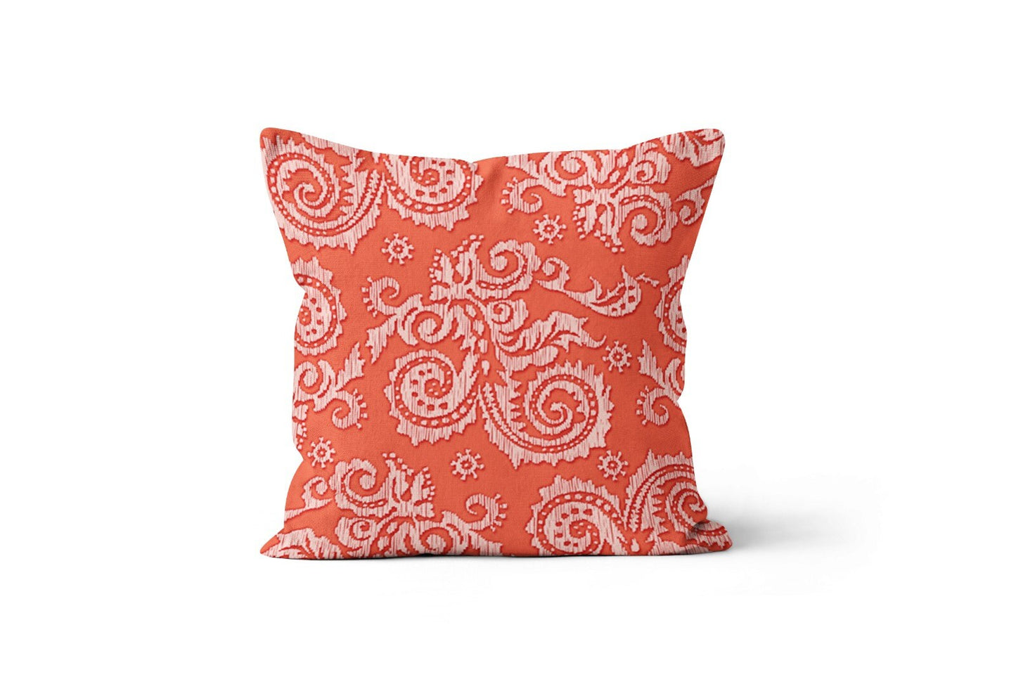 Marine Coastal Terracotta Coral Beach Cushion Cover