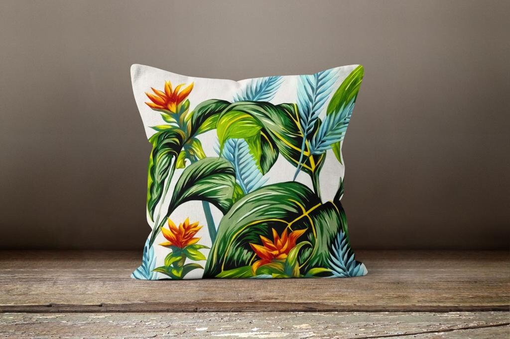 Wild Life Jungle Exotic Flower Amazon Cushion Cover