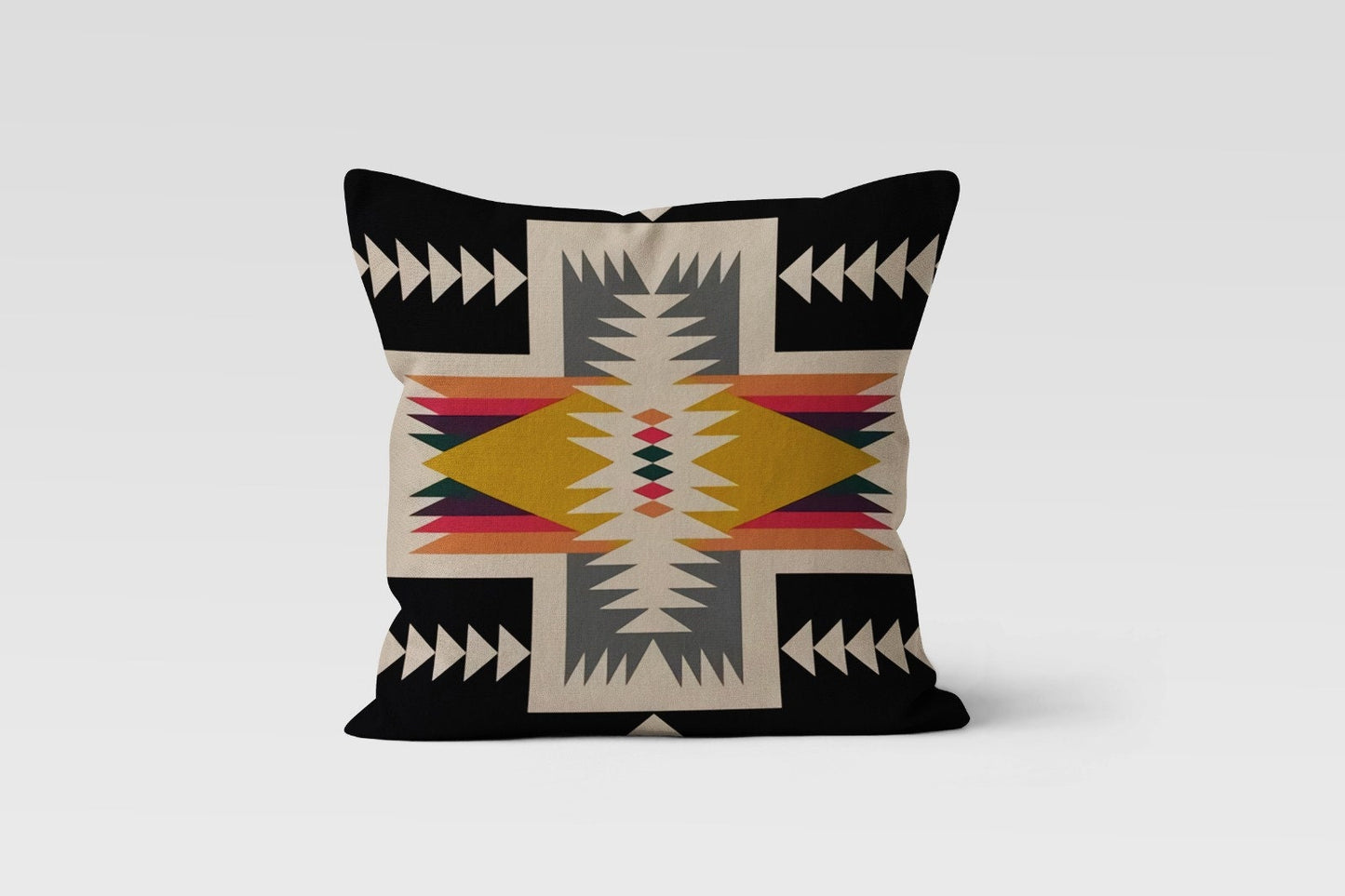 Turkish Kilim Print Southwestern Aztec Cushion Cover