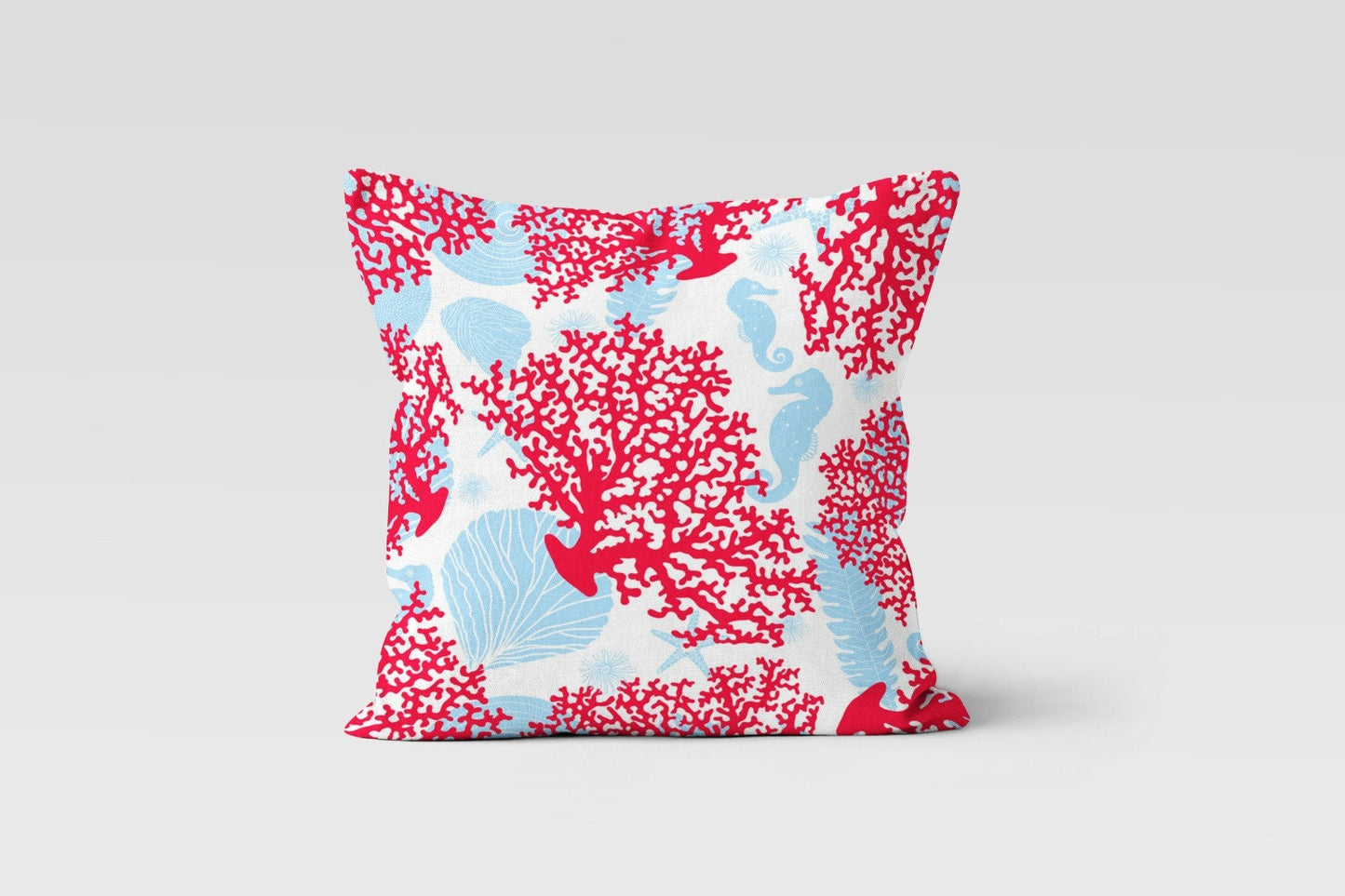 Oceanic Wildlife Coral Reef Sea Creatures Cushion Cover