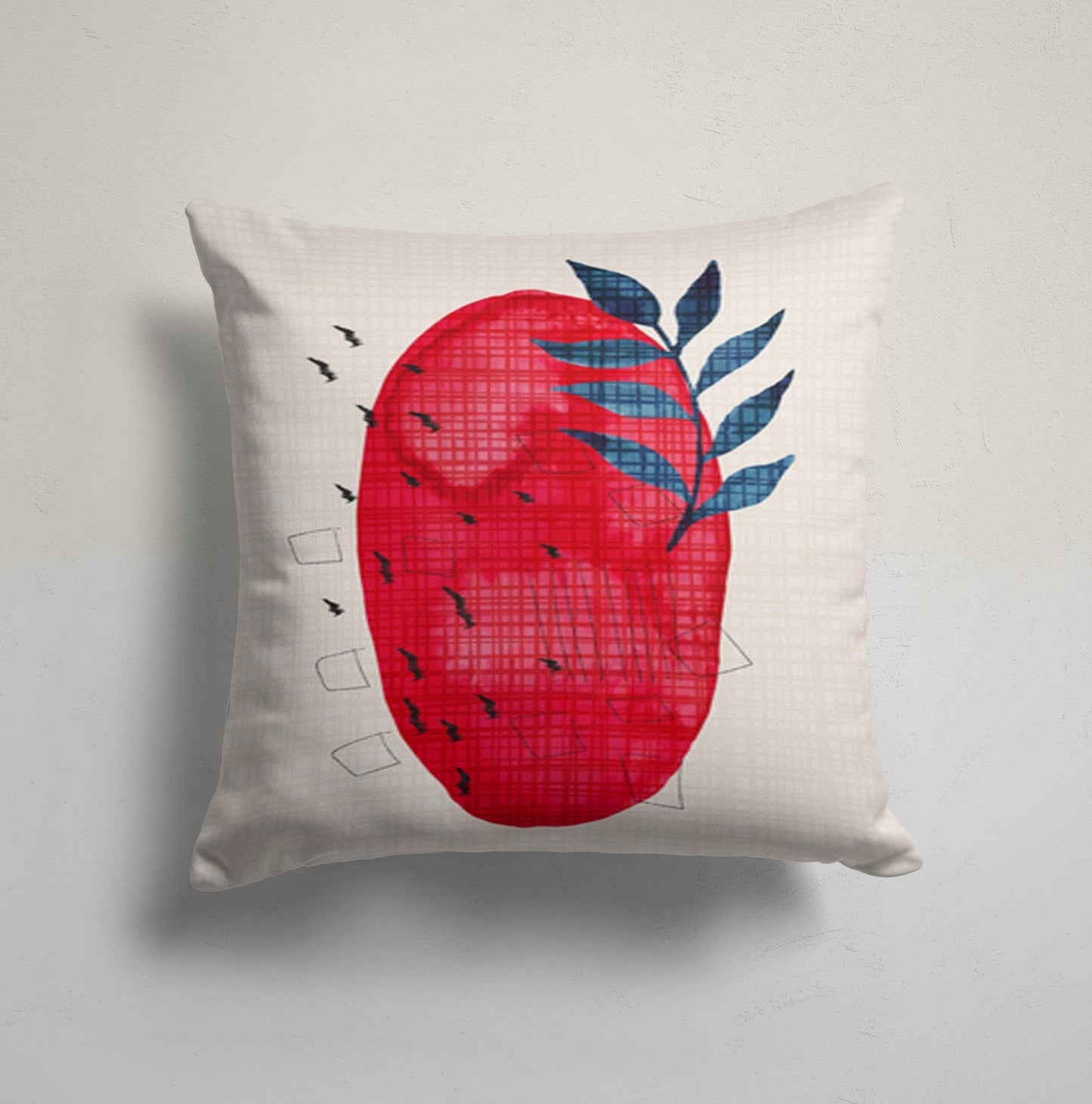 Modern Rustic Abstract Geometric Cushion Cover
