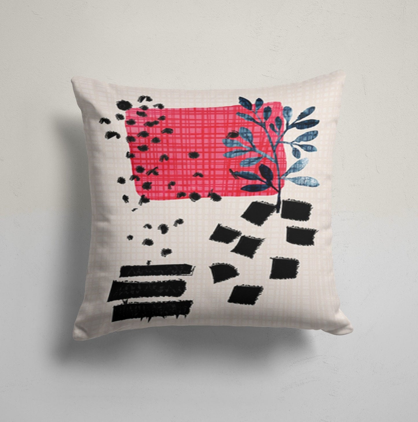 Modern Rustic Abstract Geometric Cushion Cover