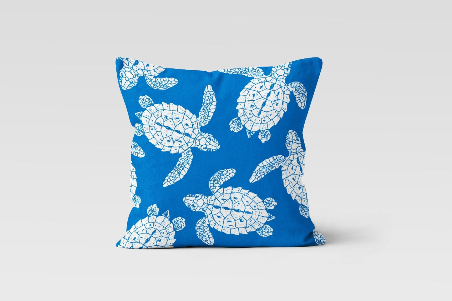 Sea Theme Cushion Cover with Coral Pattern Beach House Decor