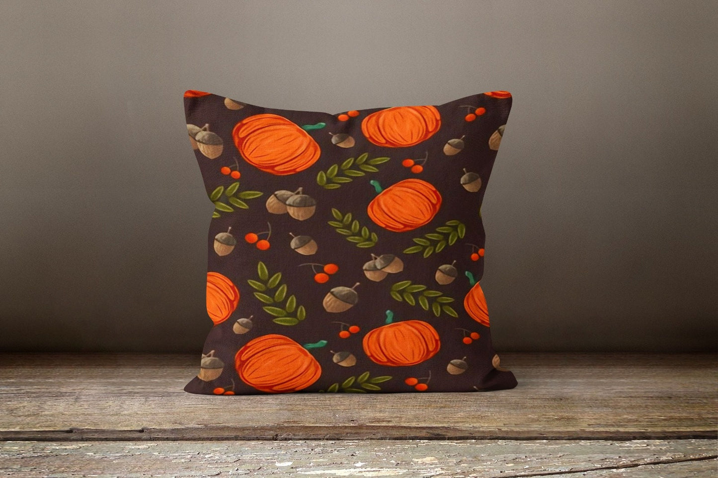 Autumn Leaves Farmhouse Home Decor Printed Cushion Cover