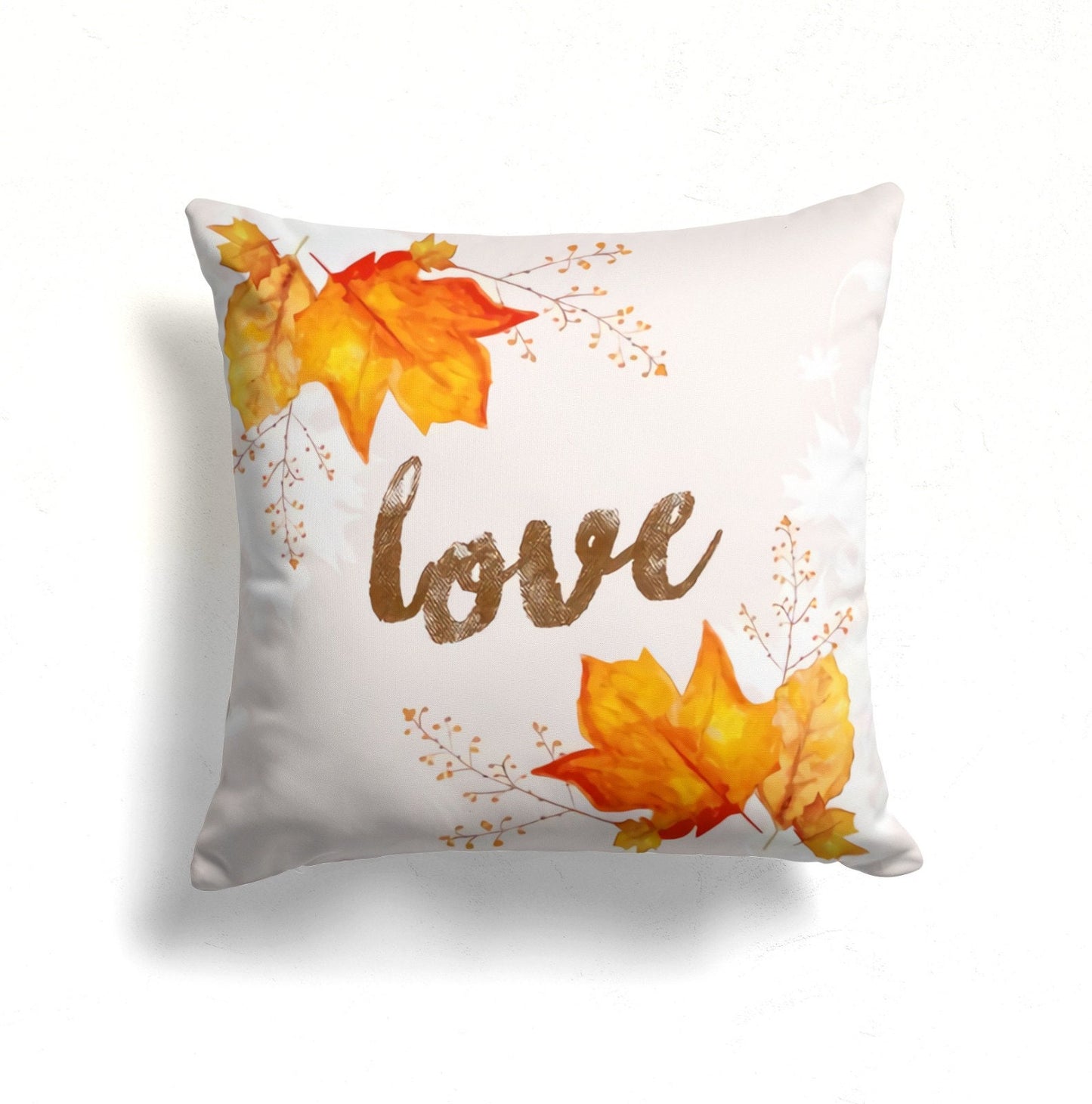 Autumn Squirrel Print Cushion Cover Farmhouse Home Decor