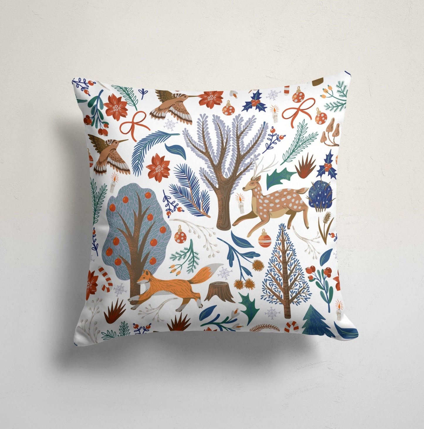 Cat and Dog Animal Print Cushion Cover