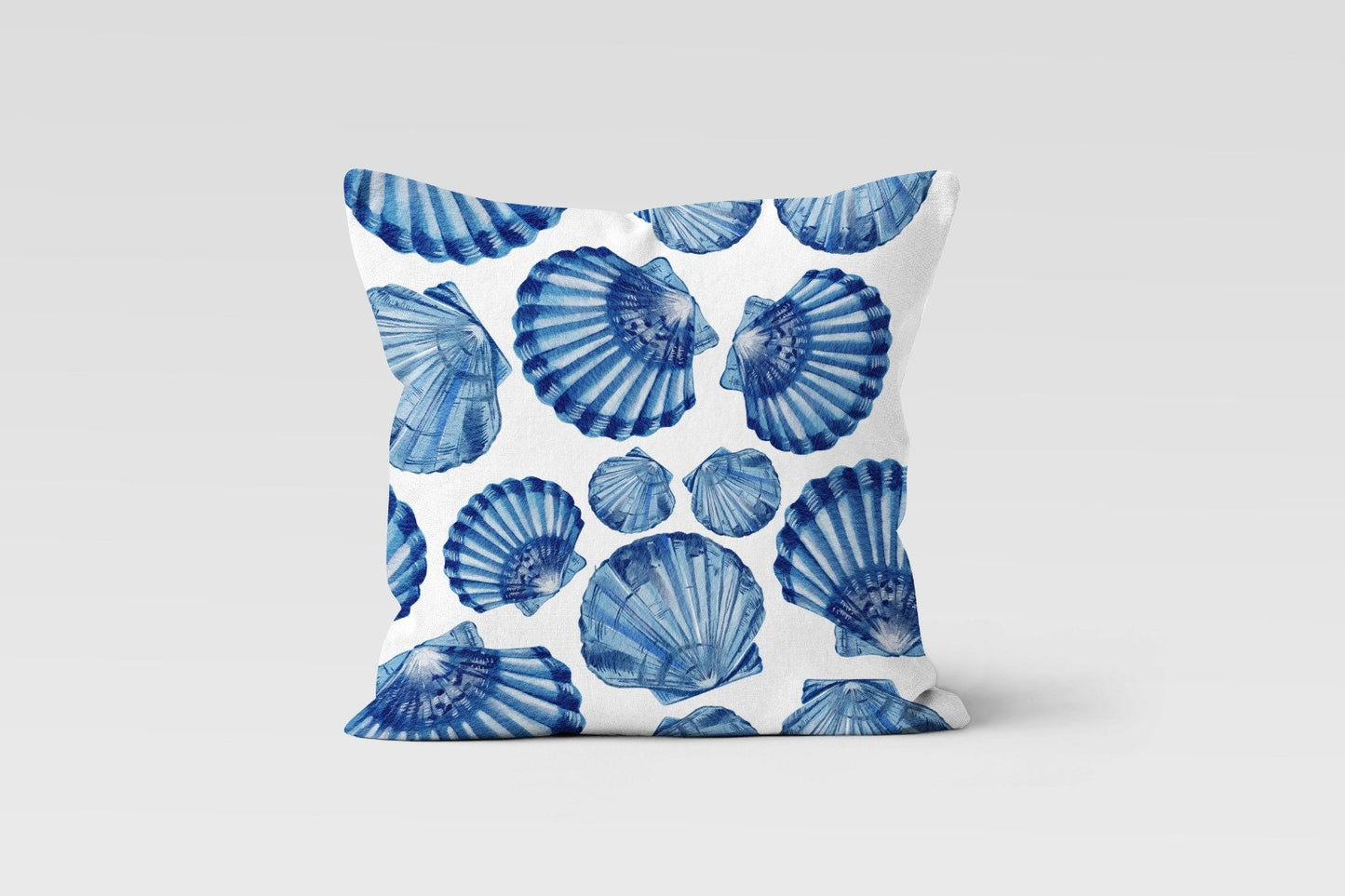 Blue Marine Seashore Themed Printed Cushion Cover