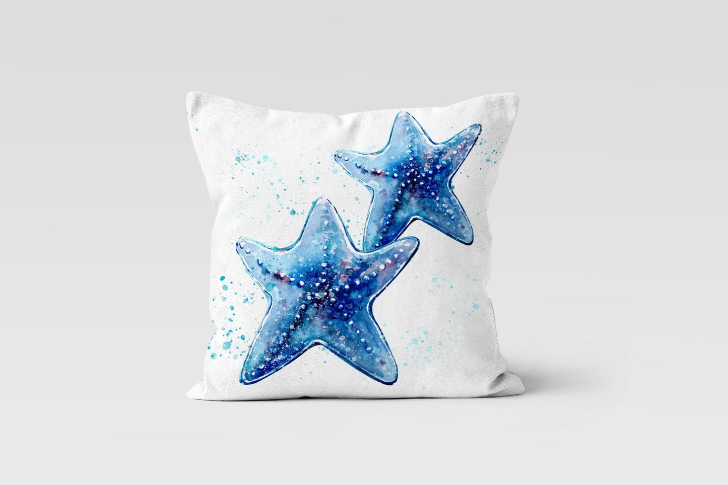 Blue Marine Seashore Themed Printed Cushion Cover