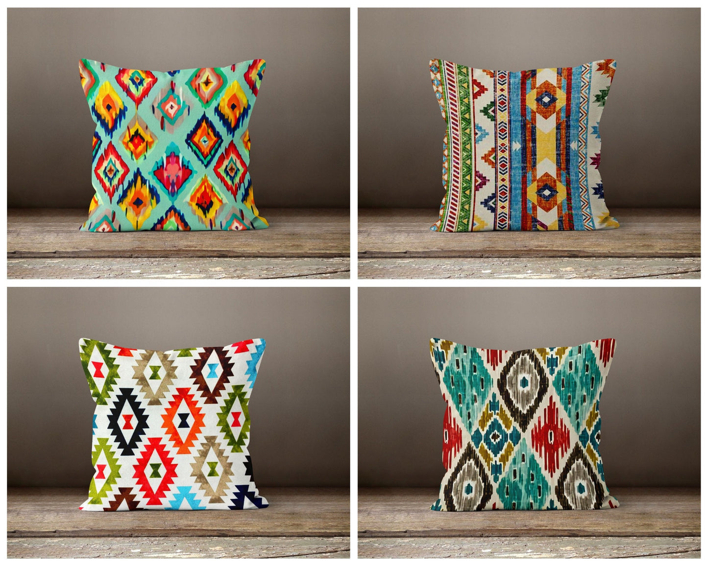 Kilim Pattern Aztec Cushion Cover Traditional Pillow Case