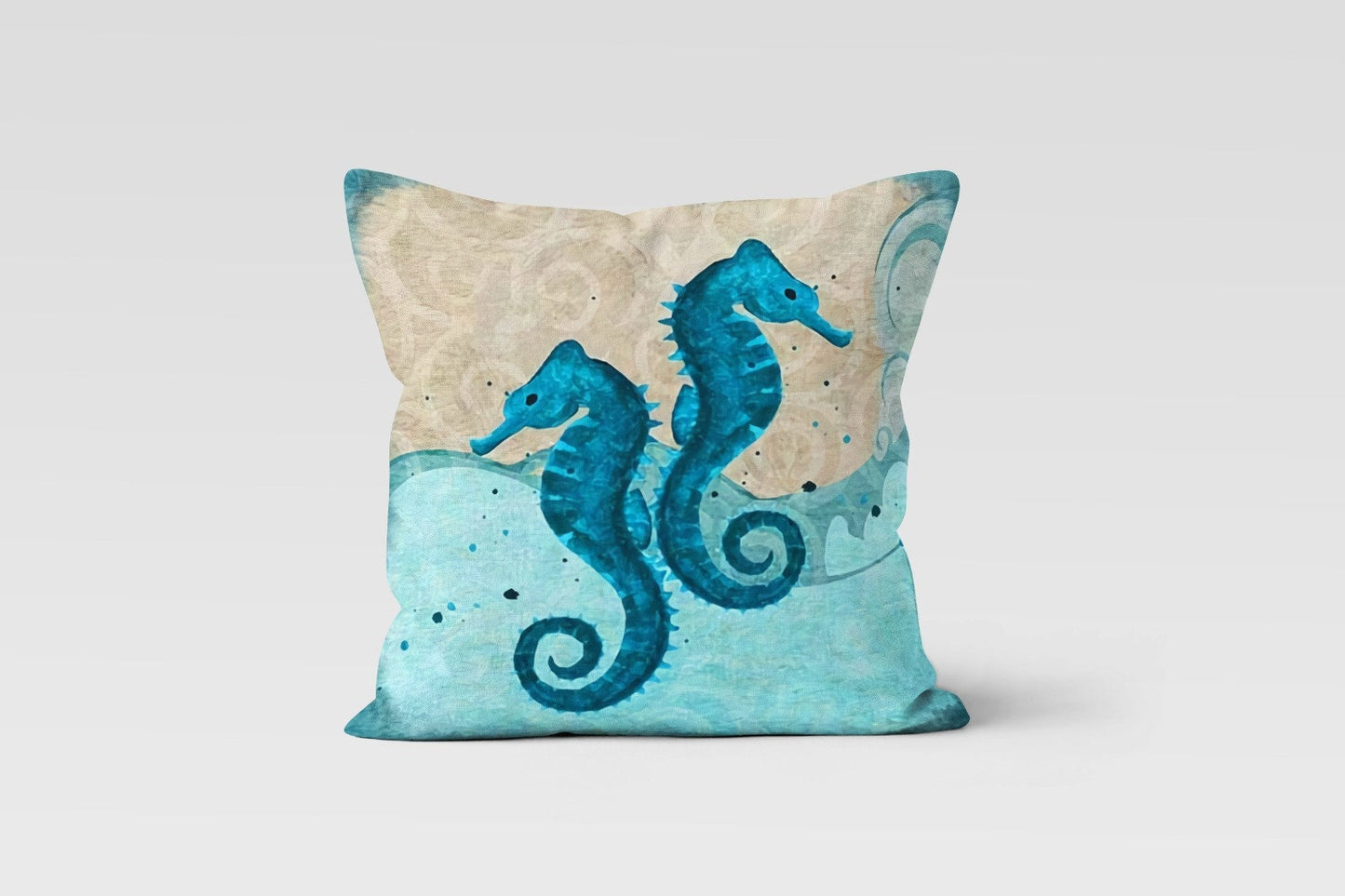 Sea Animals Crab Lobster Nautical Beach Cushion Cover