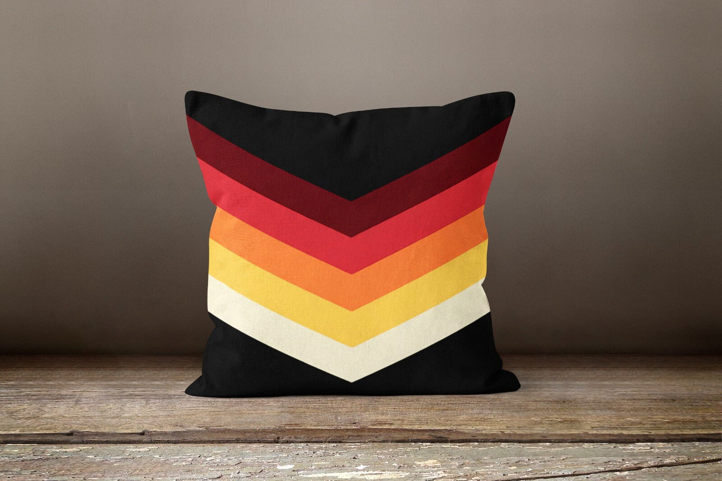Multicolour Rainbow Abstract Geometric Cushion Cover