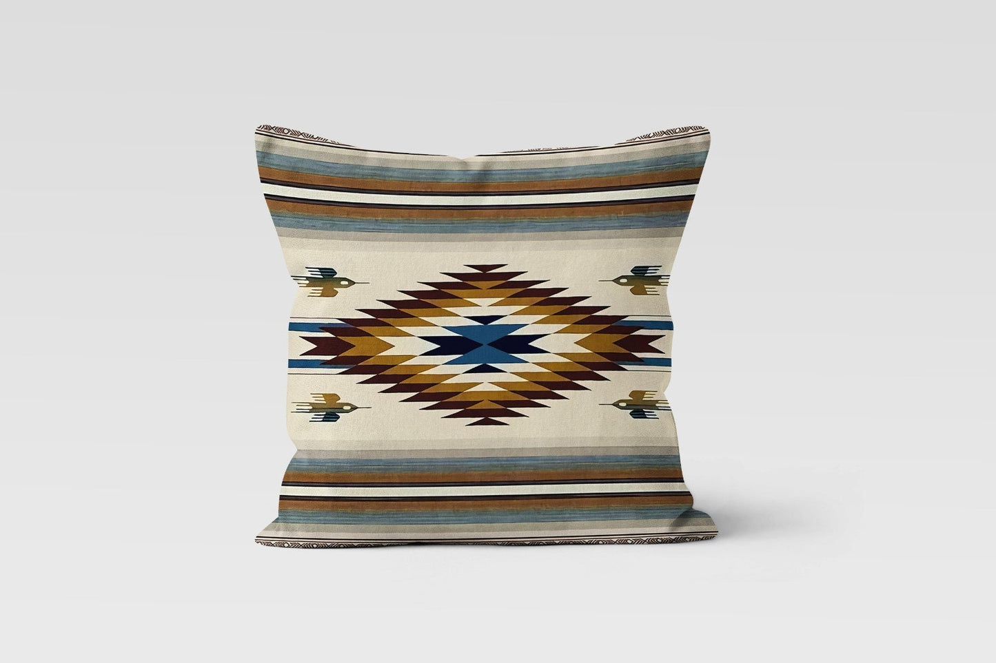 Turkish Kilim Print Southwestern Aztec Cushion Cover