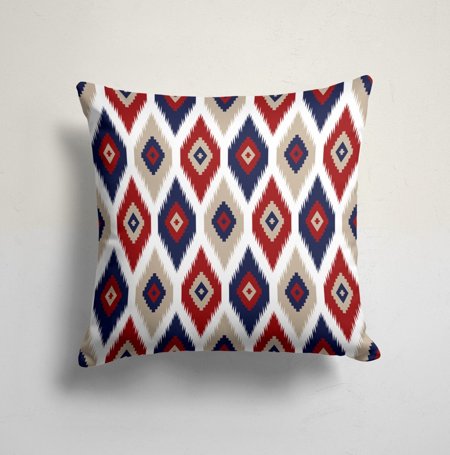 Farmhouse Ethnic Turkish Kilim Print Cushion Cover