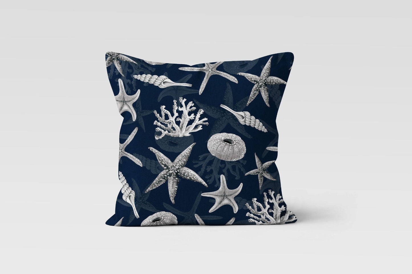 Oceanic Wildlife Coral Reef Sea Creatures Cushion Cover