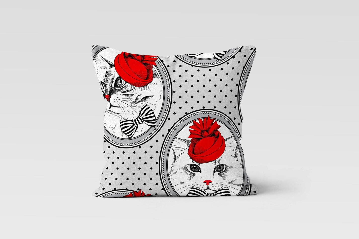 Cat Lovers Cushion Covers Animal Print Modern Living Room