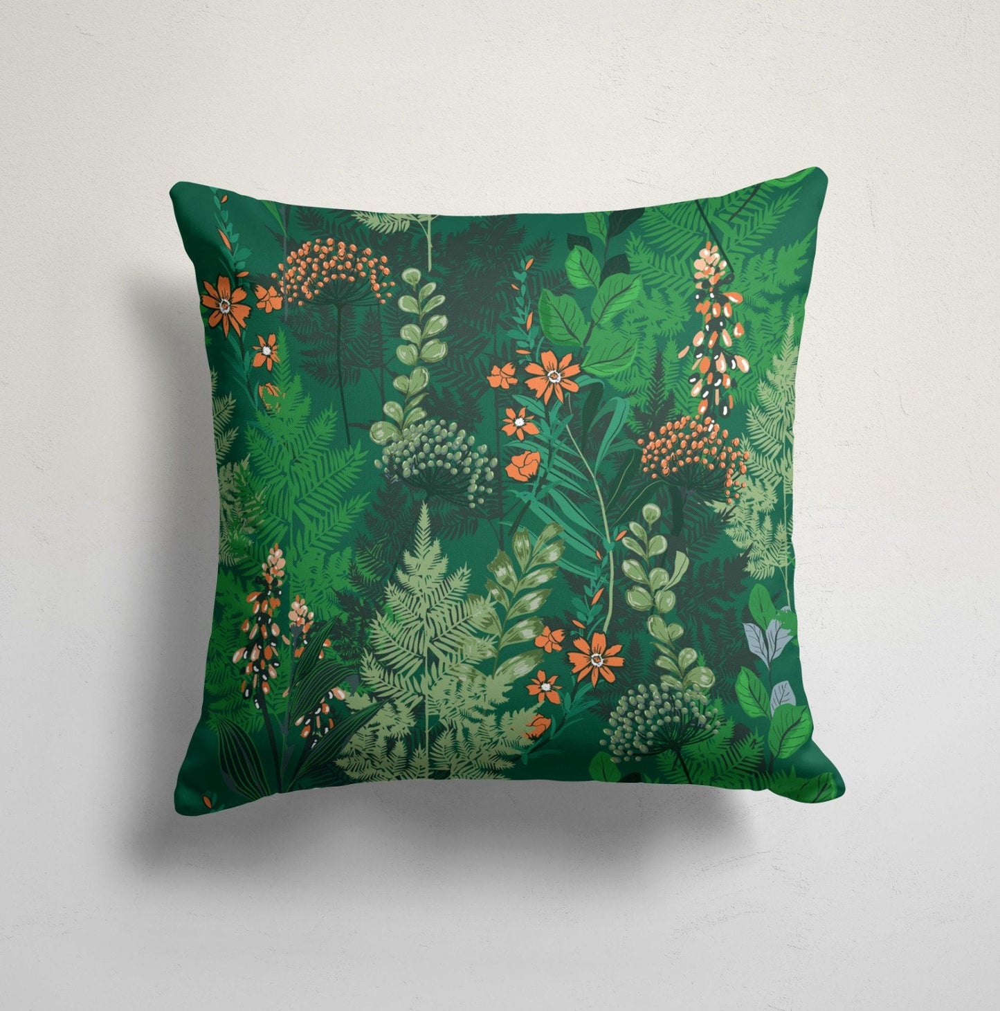 Flamingo Tropical Forest Animal Cushion Cover