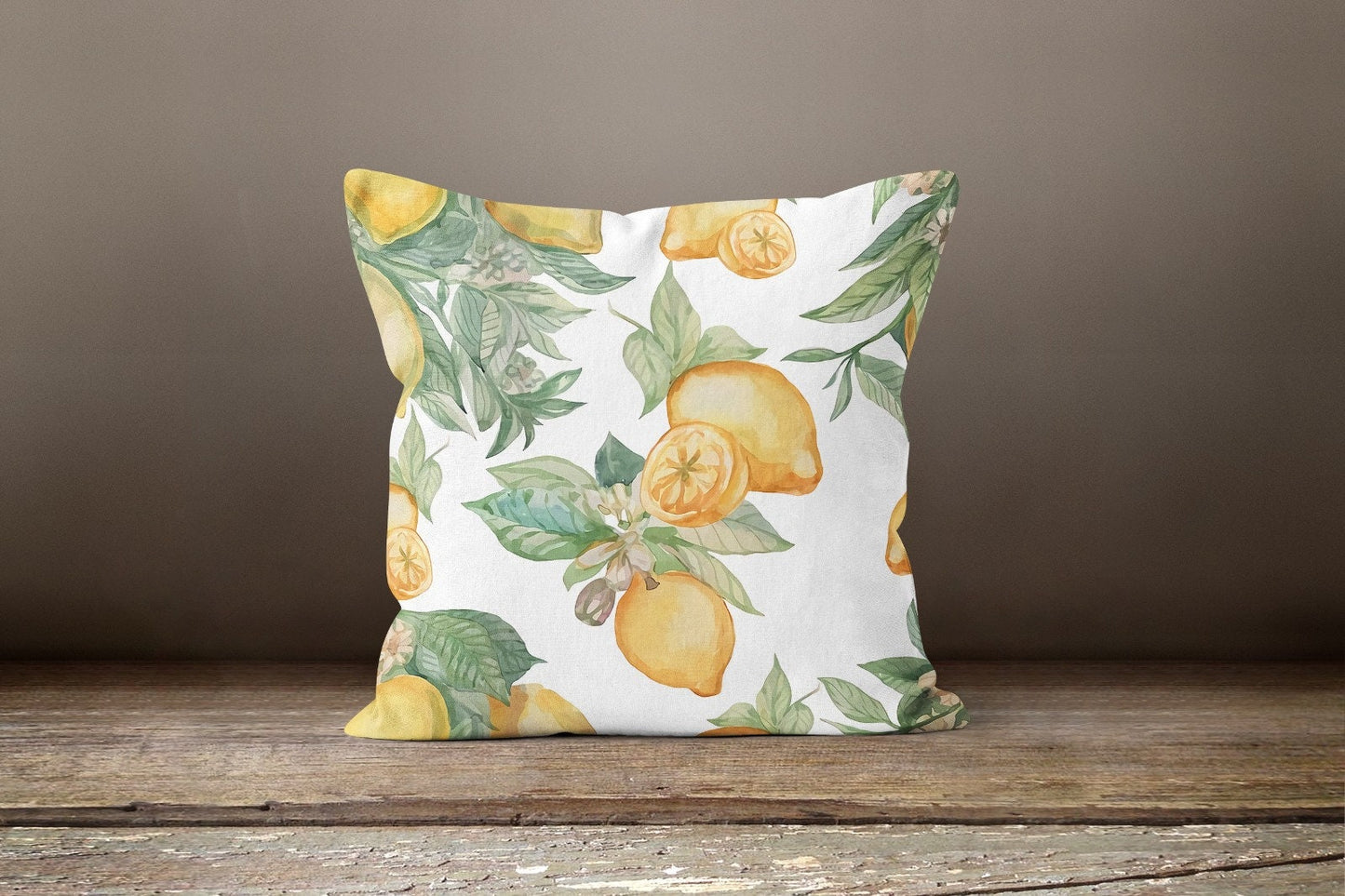 Lemon Citrus Lime Printed Cushion Cover