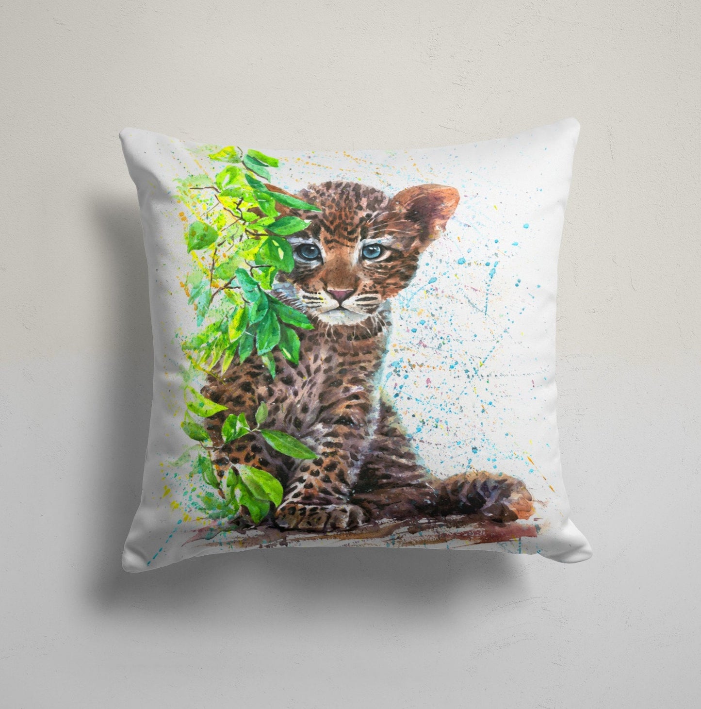 Cat and Dog Animal Print Cushion Cover