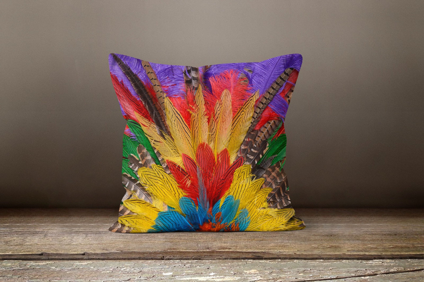 Colorful Polka Dot Cushion Cover, Vibrant Abstract Nature Decor