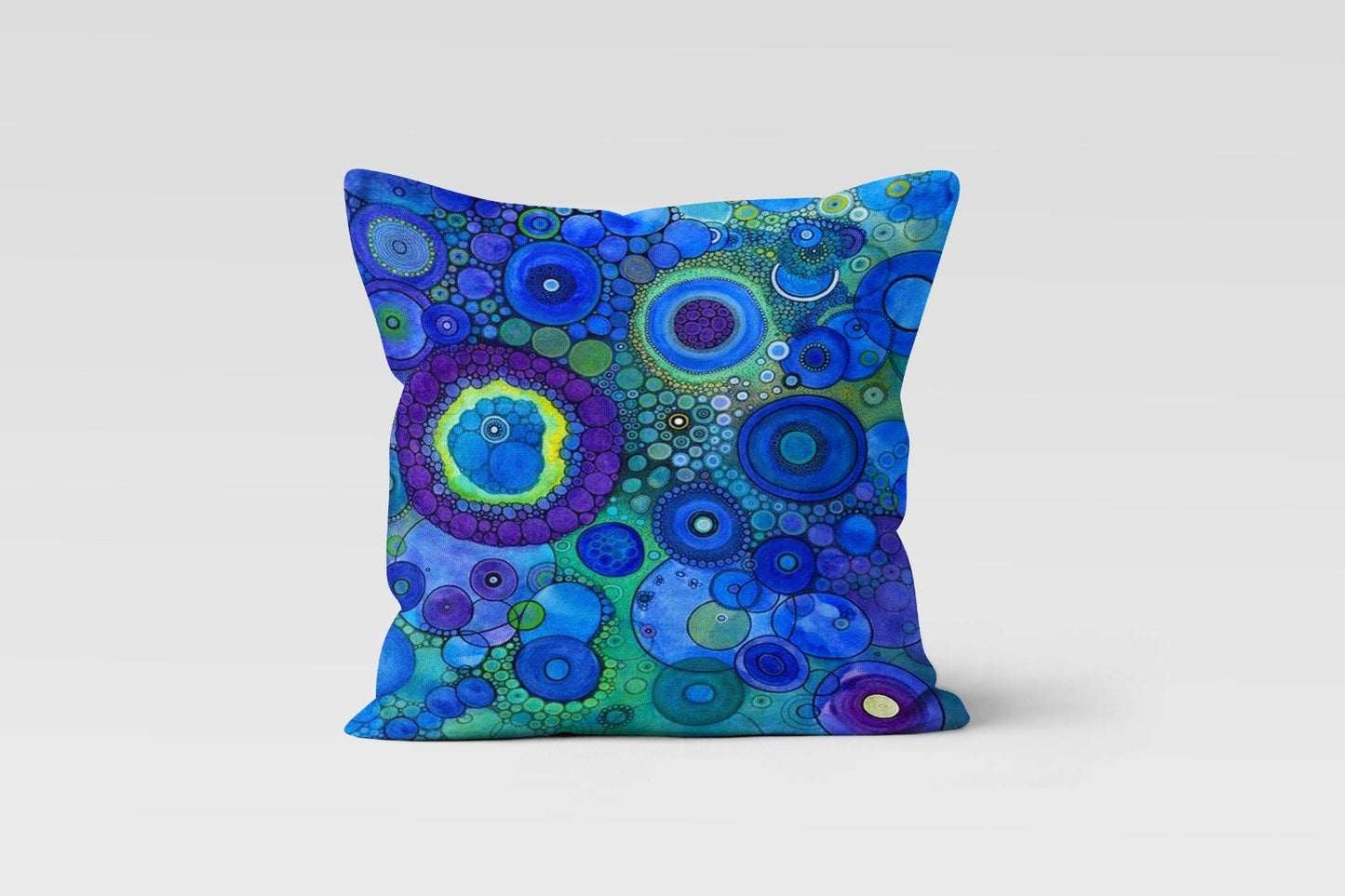 Abstract Multicolored Throw Cushion Cover