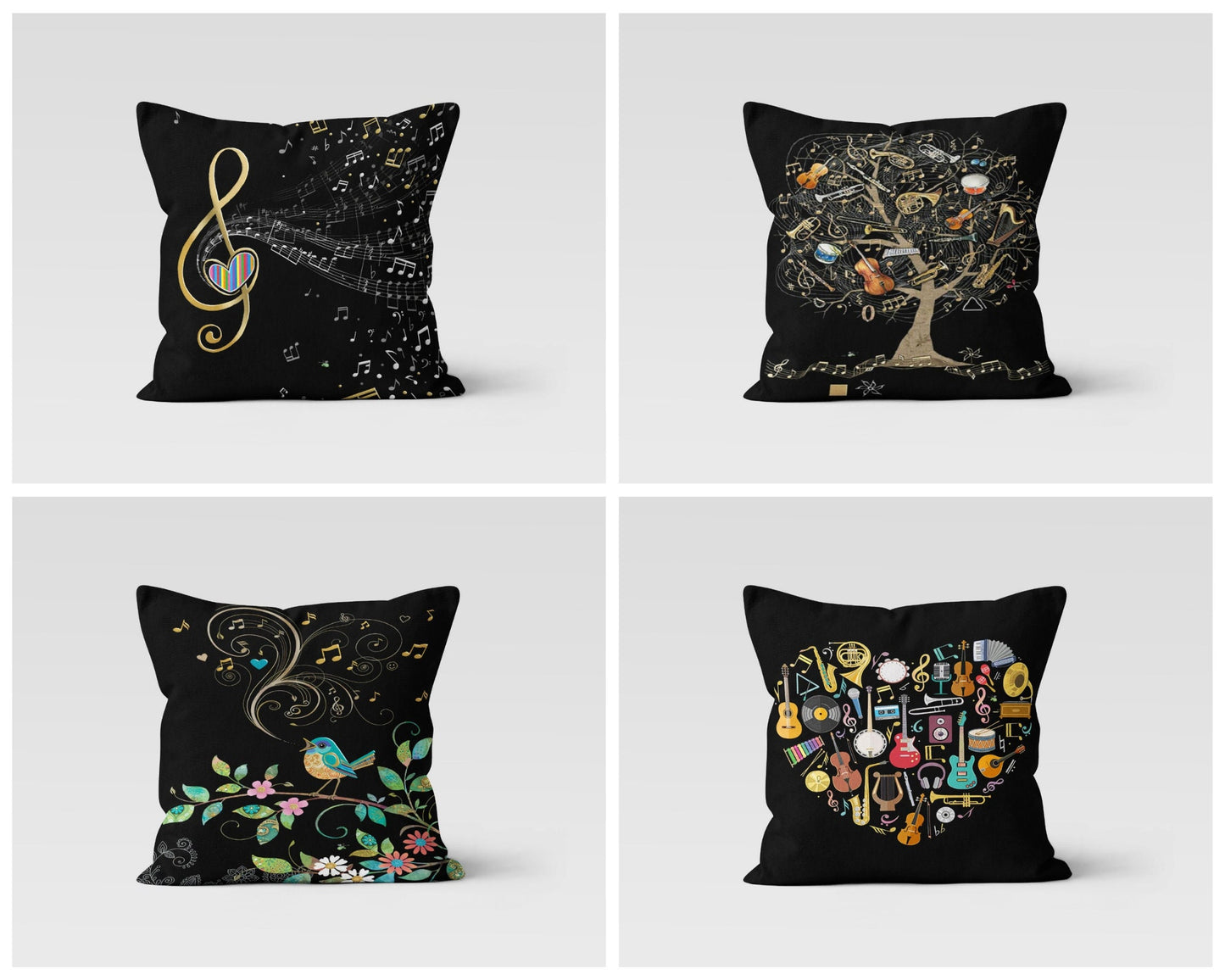 Musical Instrument Cushion Cover