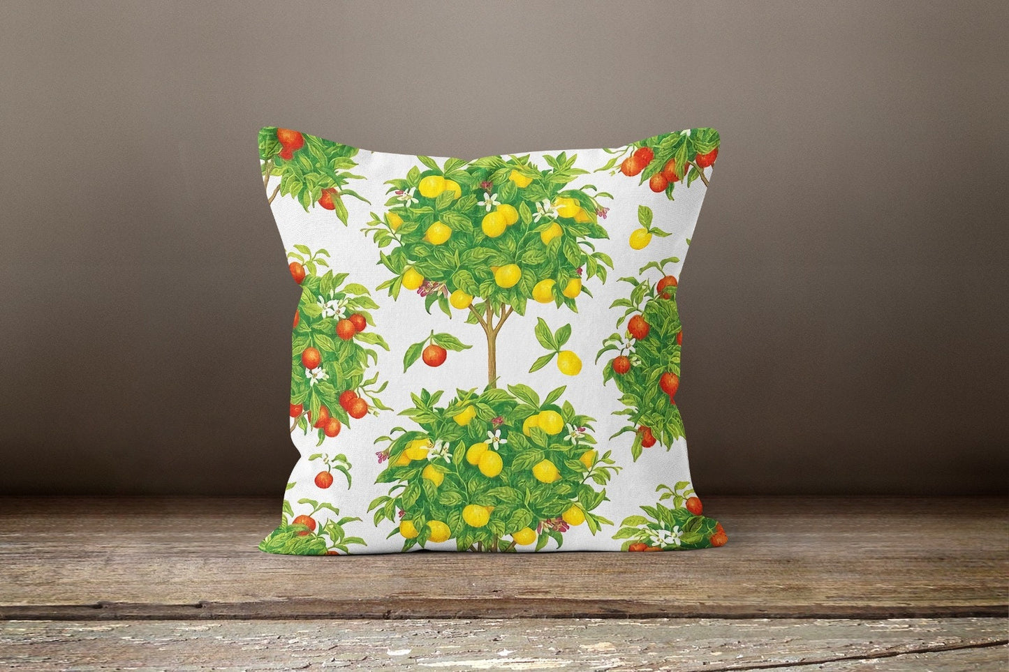 Lemon Citrus Lime Printed Cushion Cover
