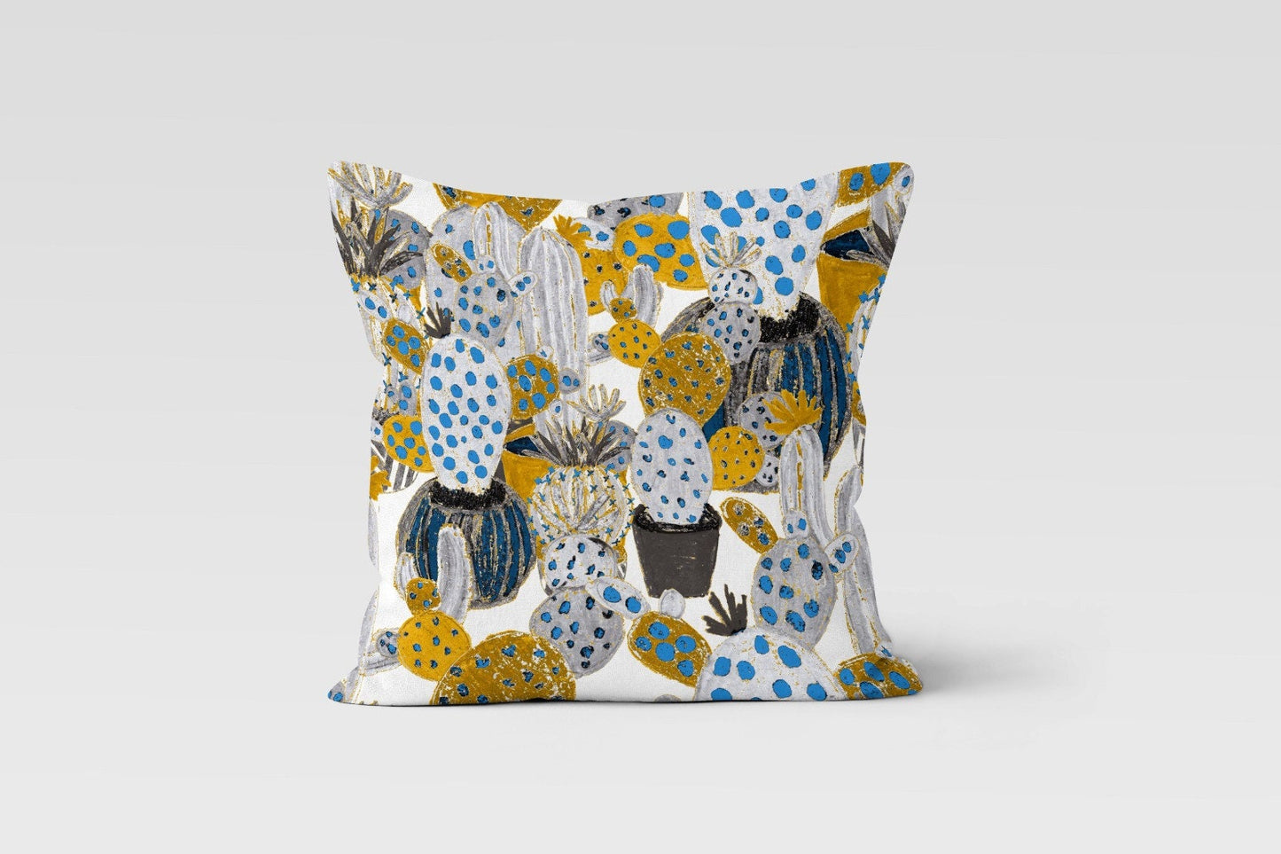 Abstract Flower Cactus Cushion Cover