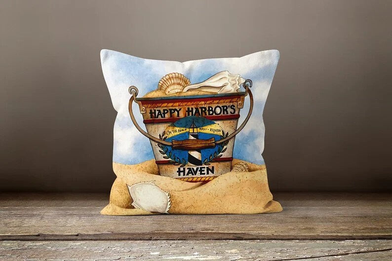 Navy Blue Maritime Sailor Coastal Cushion Cover