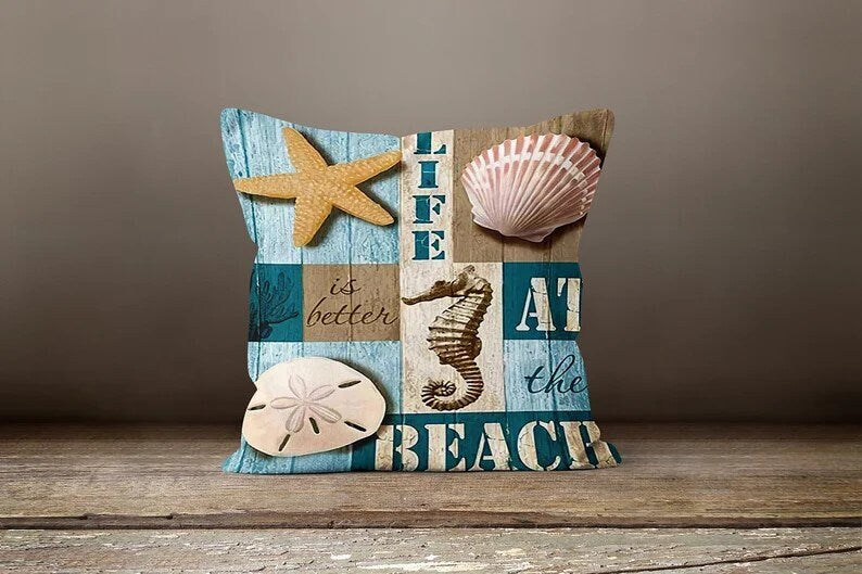Navy Blue Maritime Sailor Coastal Cushion Cover