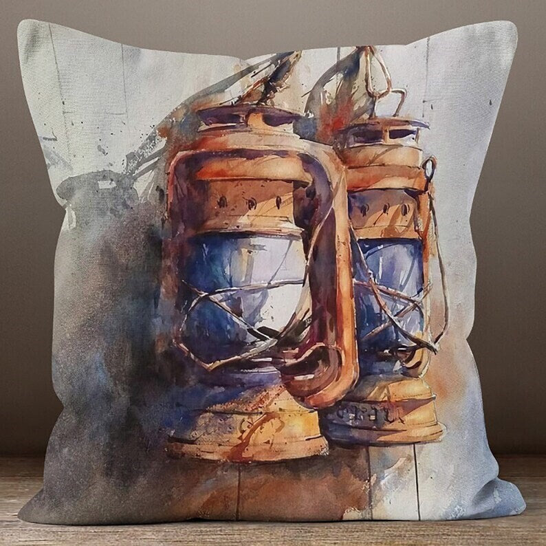 Blue Anchor and Rope Nautical&Coastal Cushion Cover