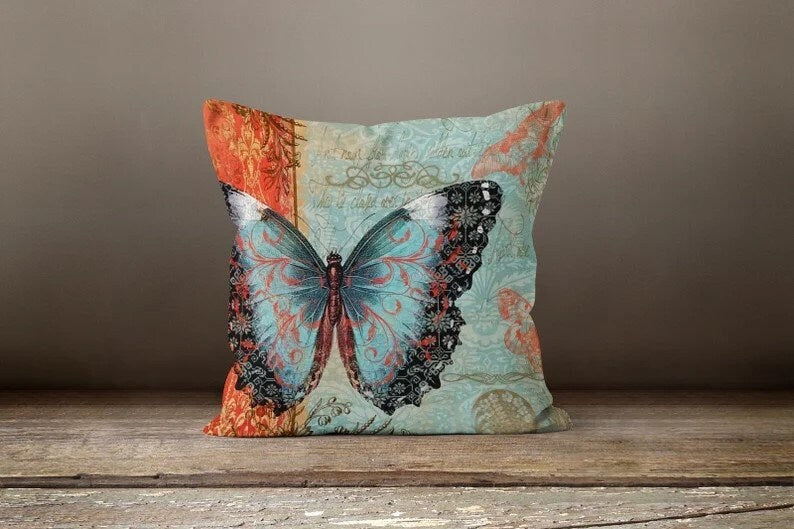 Cute Colorful Butterfly Decorative Cushion Cover