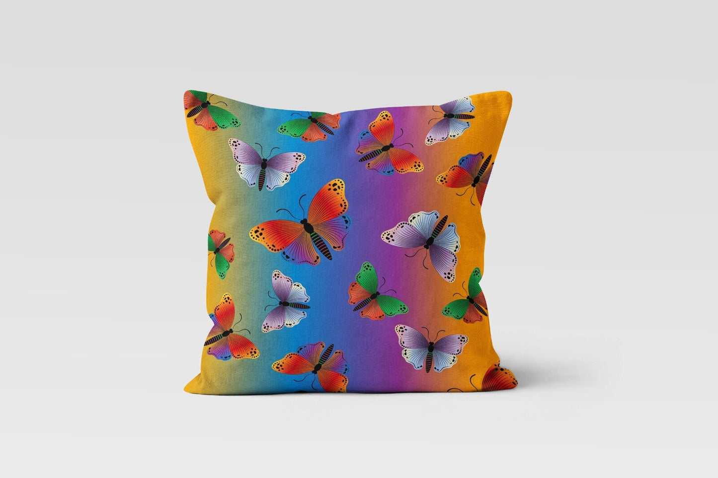 Colorful Monarch Butterfly Decorative Cushion Cover