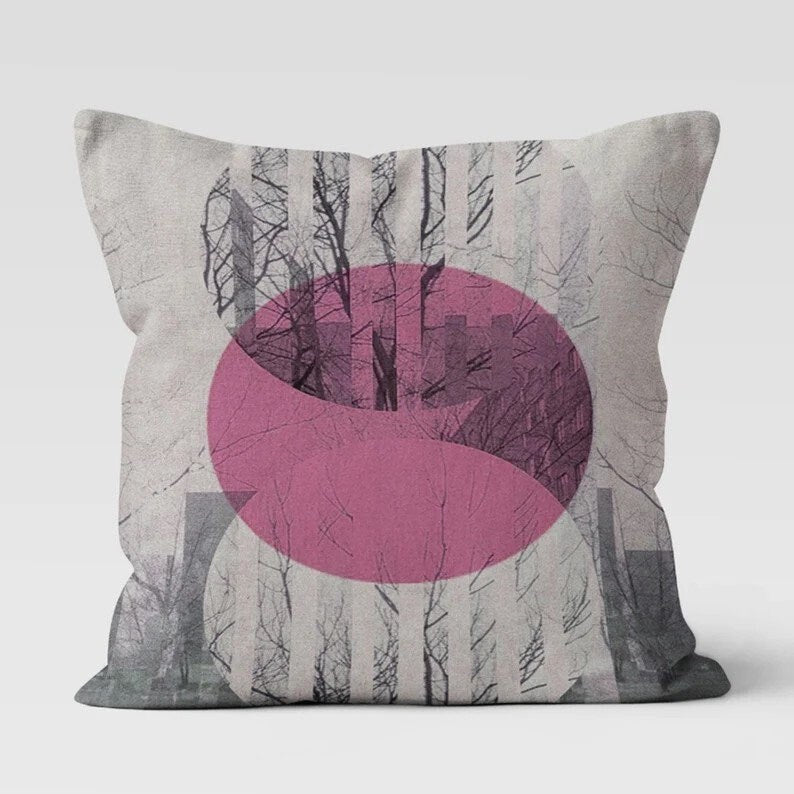 Abstract Geometric Minimalist Cushion Cover