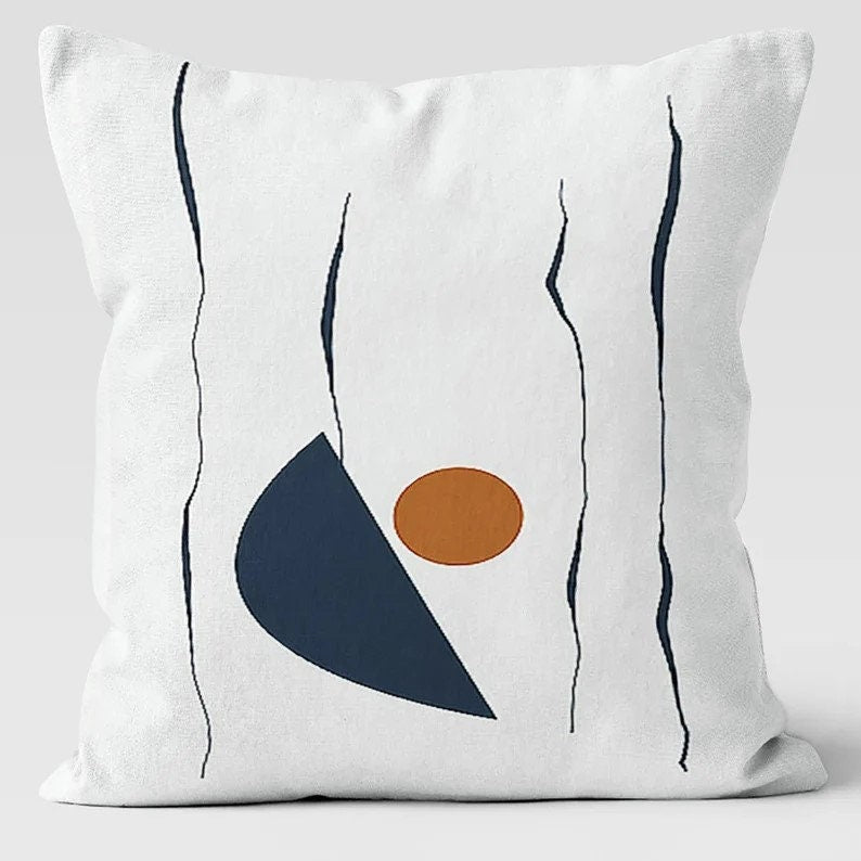 Modern Floral Abstract Pastel Colours Cushion Cover