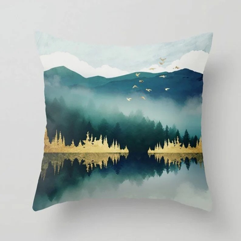 Colorful Abstract Boho Mid Century Modern Cushion Cover