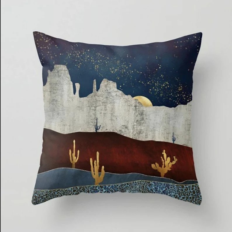 Colorful Abstract Boho Mid Century Modern Cushion Cover
