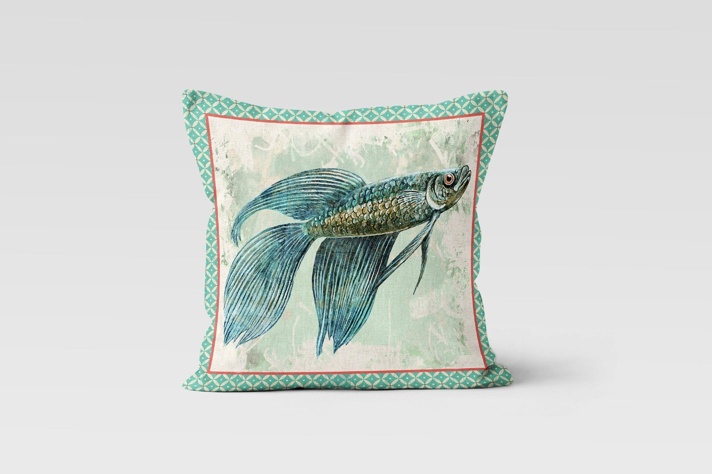 Marine Sailing Boat Sea Animals Cushion Cover