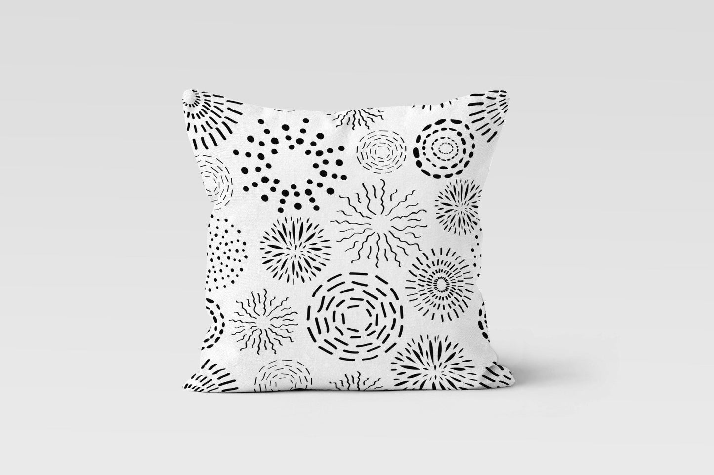 Abstract Zebra Botanical Cushion Cover, Geometric Brushstroke