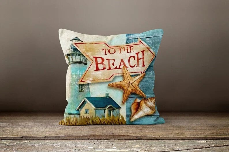Navy Blue Maritime Sailor Coastal Cushion Cover