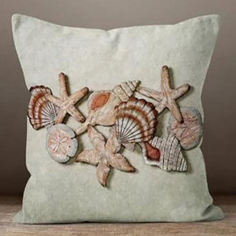 Blue Anchor and Rope Nautical&Coastal Cushion Cover